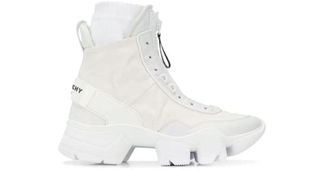 givenchy classic hi top sneakers|givenchy jaw high white sneakers.